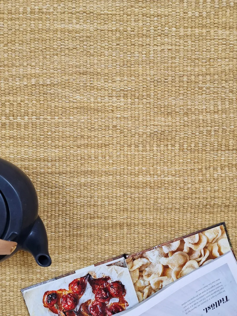 Birka Ullmatta 200x300 - Ockragul - Products - Textil & mattor - Matta - Modern matta - Ullmatta