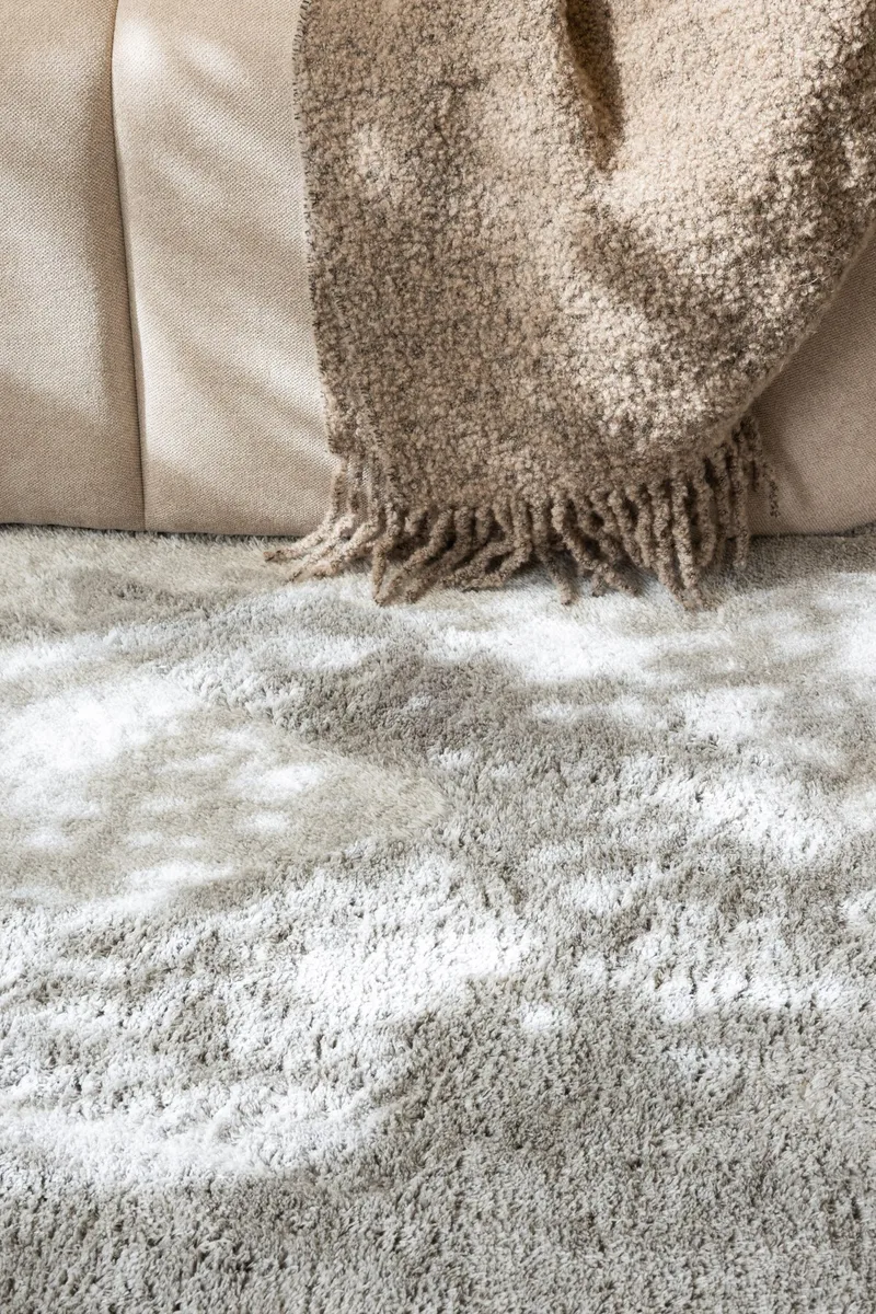 Cozy Ryamatta 160x230 cm Rektangulär - Silver - Products - Textil & mattor - Matta - Modern matta - Ryamatta