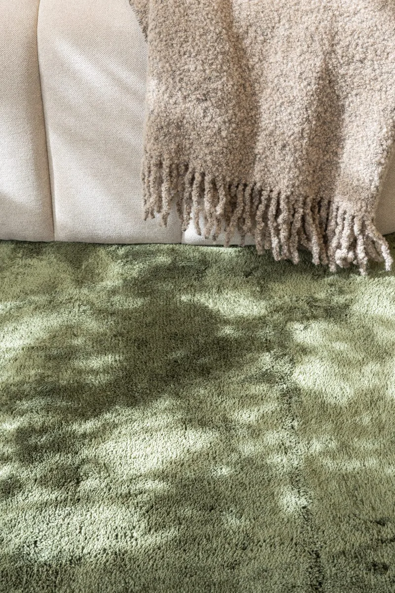 Cozy Ryamatta 200x290 cm Rektangulär - Grön - Products - Textil & mattor - Matta - Modern matta - Ryamatta