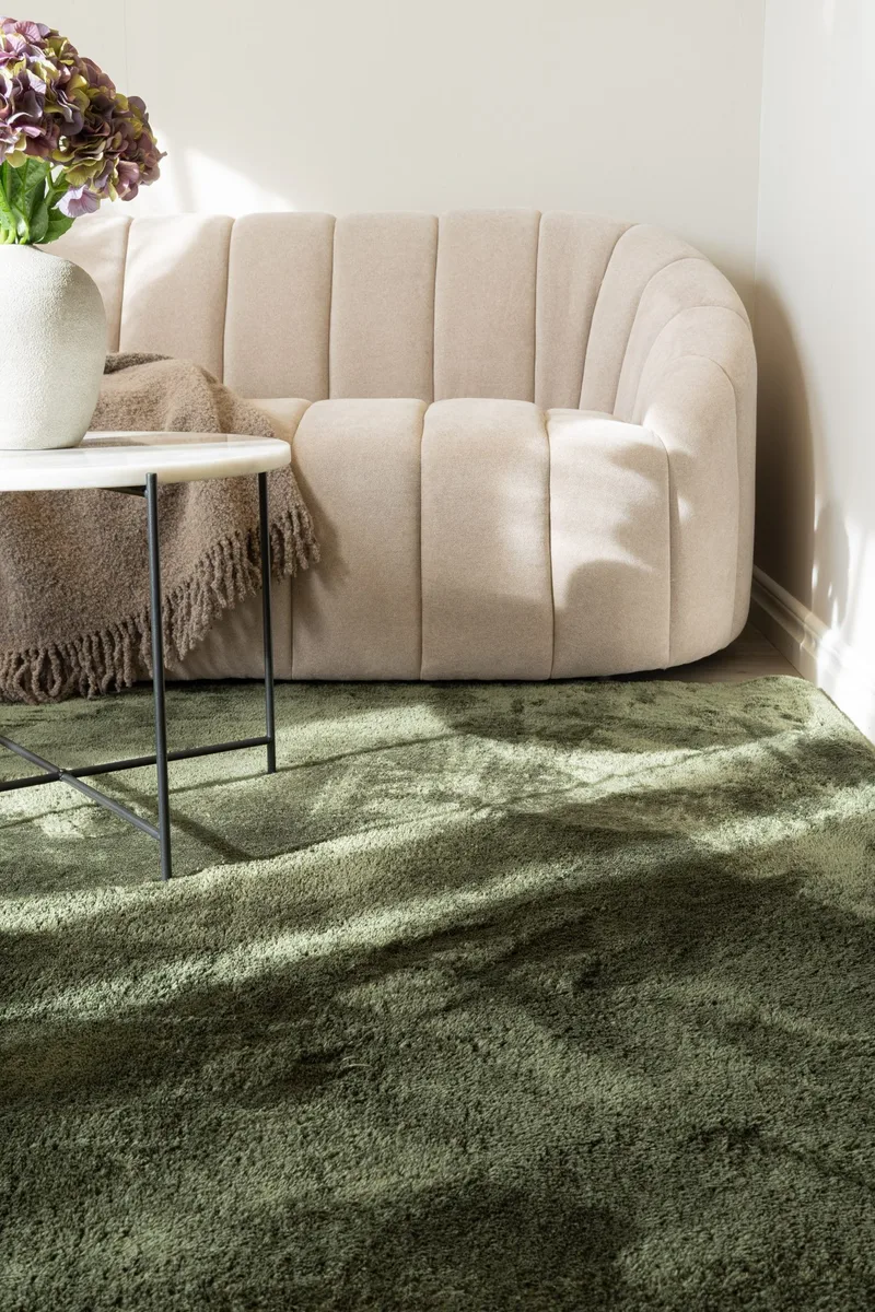 Cozy Ryamatta 200x290 cm Rektangulär - Grön - Products - Textil & mattor - Matta - Modern matta - Ryamatta