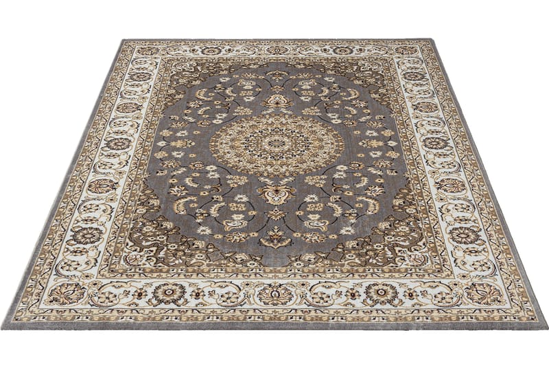 Dubai Medallion Wiltonmatta 120x170 cm - Grå - Products - Textil & mattor - Matta - Modern matta - Wiltonmatta
