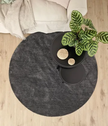 Feel Matta 120 Rund - Grafit - Products - Textil & mattor - Matta - Modern matta - Ryamatta