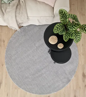 Feel Matta 160 Rund - Silver - Products - Textil & mattor - Matta - Modern matta - Ryamatta