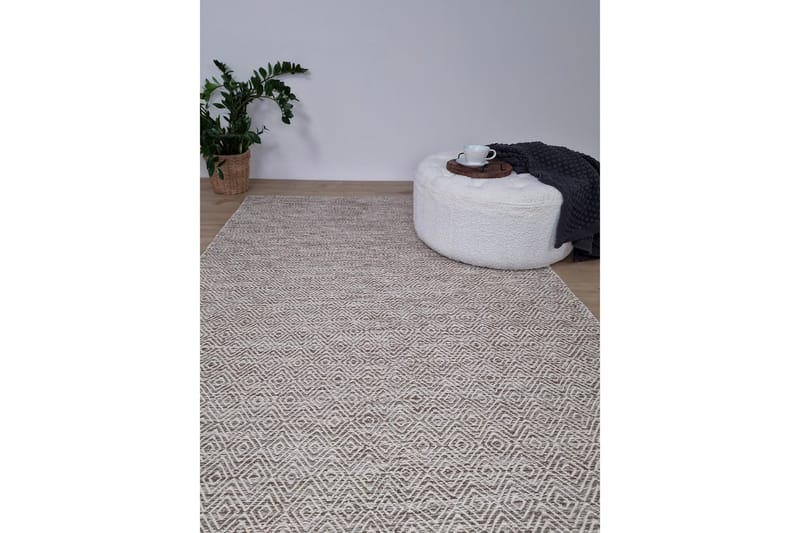 Gåsöga Ullmatta 140x200 cm Rektangulär - Beige - Products - Textil & mattor - Matta - Modern matta - Ullmatta