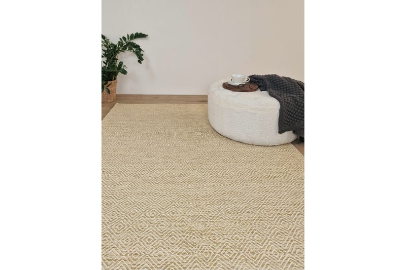 Gåsöga Ullmatta 160x230 cm Rektangulär - Gul - Products - Textil & mattor - Matta - Modern matta - Ullmatta