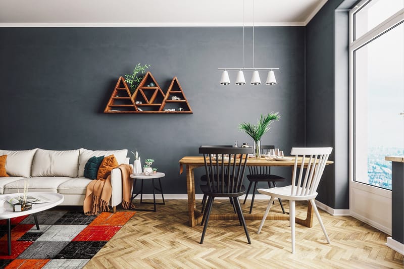 London Square Friezematta 240x340 - Röd/Orange - Products - Textil & mattor - Matta - Modern matta - Wiltonmatta