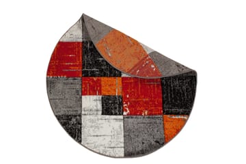 London Square Friezematta Rund 240 - Röd/Orange - Products - Textil & mattor - Matta - Modern matta - Wiltonmatta