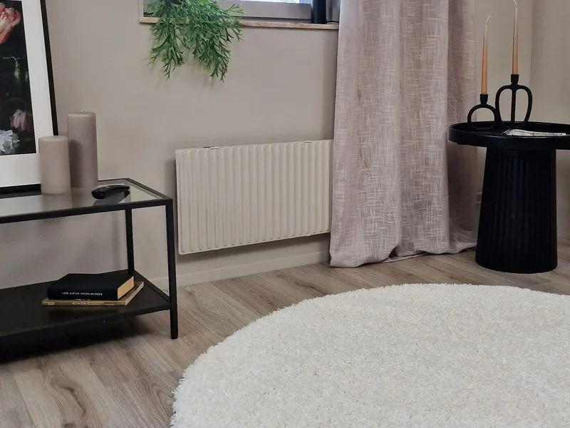 Lounge Ryamatta 240 cm Rund - Vit - Products - Textil & mattor - Matta - Modern matta - Ryamatta