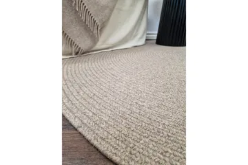 Lya Ullmatta Ø300 cm Rund - Linnen - Products - Textil & mattor - Matta - Modern matta - Ullmatta