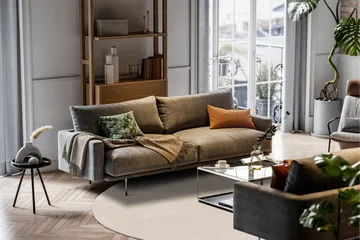 Sheraton Ryamatta Rund 160 cm - Creme - Products - Textil & mattor - Matta - Modern matta - Ryamatta