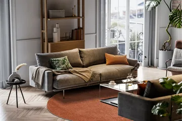 Sheraton Ryamatta Rund 200 cm - Terracotta - Products - Textil & mattor - Matta - Modern matta - Ryamatta