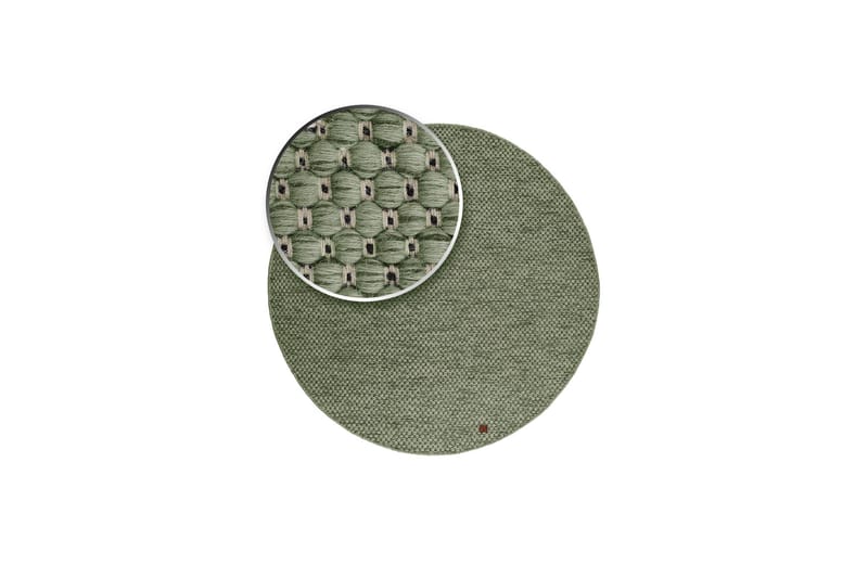 Torekov Ullmatta Rund 200 cm - Grön - Products - Textil & mattor - Matta - Modern matta - Ullmatta