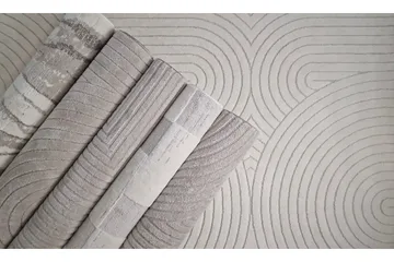 Bella Wiltonmatta 240x340 cm Rektangulär - Grå/Vit - Products - Textil & mattor - Matta - Modern matta - Wiltonmatta