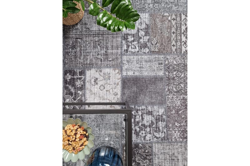 Patchwork Wiltonmatta 160x230 cm Rektangulär - Grå - Products - Textil & mattor - Matta - Modern matta - Wiltonmatta