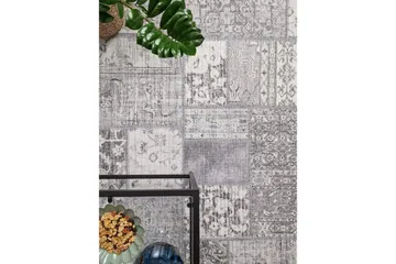 Patchwork Wiltonmatta 240x330 cm Rektangulär - Silver - Products - Textil & mattor - Matta - Modern matta - Wiltonmatta