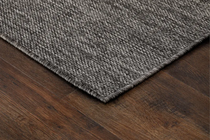 Madrid Flatvävd Matta 80x340 cm - Antracit - Products - Textil & mattor - Matta - Små mattor