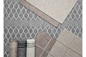 Madrid Flatvävd Matta 80x340 cm - Antracit - Products - Textil & mattor - Matta - Små mattor