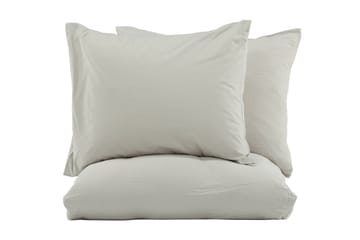 Mila Bäddset 2-Dels 220x240/50x60 cm - Ljusgrå - Products - Textil & mattor - Sängkläder - Bäddset & påslakanset - Påslakanset dubbelsäng