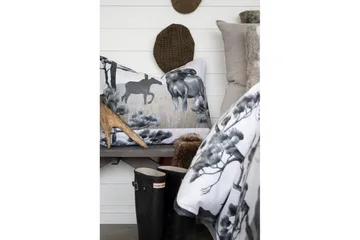 Påslakanset Enkelsäng 2-Dels Älg Grå - Borganäs of Sweden - Products - Textil & mattor - Sängkläder - Bäddset & påslakanset - Påslakanset dubbelsäng