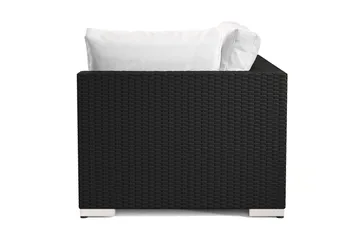 Bahamas Högermodul utomhus 140 cm i konstrotting - Svart - Products - Utemöbler & utemiljö - Övrigt utemöbler - Moduler utesoffa - Vänstermodul utesoffa