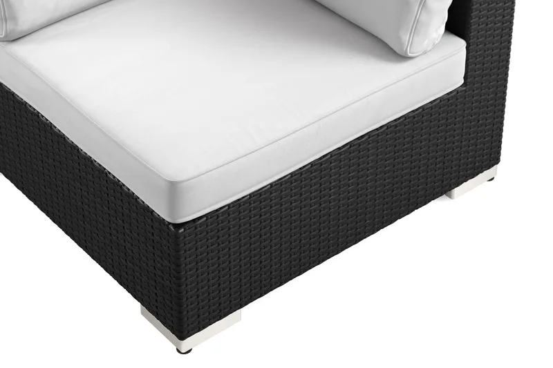Bahamas Hörnmodul utomhus i konstrotting - Svart - Products - Utemöbler & utemiljö - Övrigt utemöbler - Moduler utesoffa