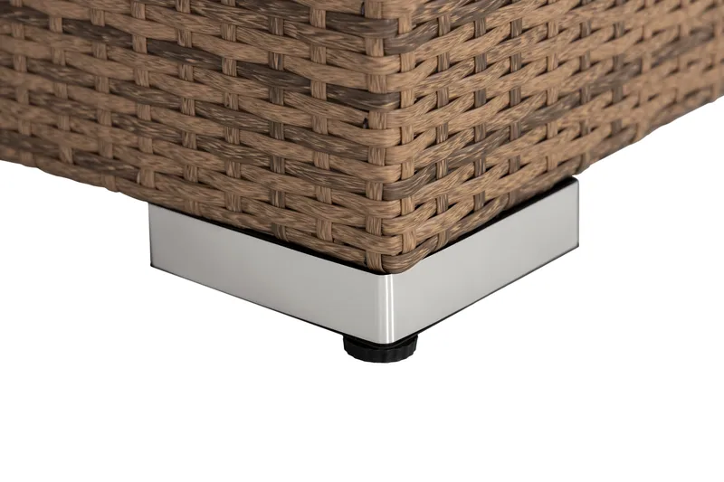 Bahamas Vänstermodul 140 cm - Sand Beige / Vita dynor - Products - Utemöbler & utemiljö - Övrigt utemöbler - Moduler utesoffa - Vänstermodul utesoffa