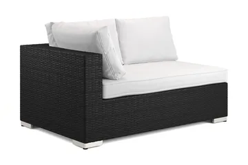 Bahamas Vänstermodul utomhus 140 cm i konstrotting - Svart - Products - Utemöbler & utemiljö - Övrigt utemöbler - Moduler utesoffa