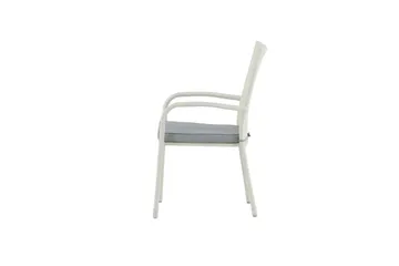 Anna Karmstol Utomhus Stapelbar - Vit - Products - Utemöbler & utemiljö - Balkong & altan - Balkongmöbler - Balkongstol