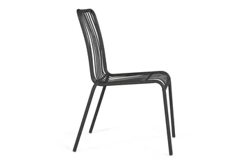 Jarva Matstol Utomhus i metall för balkong och uteplats - Grå / Svart - Products - Utemöbler & utemiljö - Balkong & altan - Balkongmöbler - Balkongstol