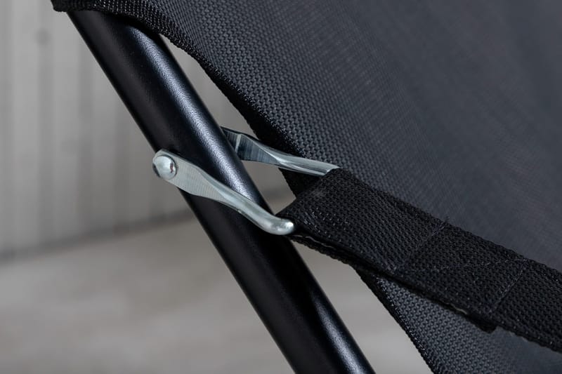 Seville Relaxstol Vikbar med Dyna - Svart - Products - Utemöbler & utemiljö - Balkong & altan - Balkongmöbler - Balkongstol