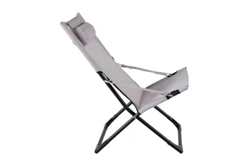 Seville Relaxstol Vikbar med Dyna - Svart/Grå - Products - Utemöbler & utemiljö - Balkong & altan - Balkongmöbler - Balkongstol