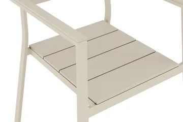 Tunis Stapelbar stol Utomhus Aintwood i aluminium - Beige - Products - Utemöbler & utemiljö - Balkong & altan - Balkongmöbler - Balkongstol
