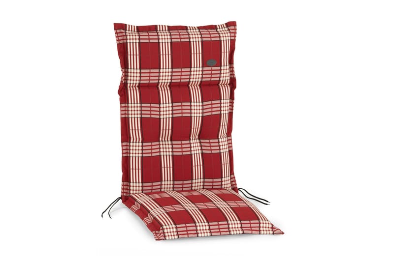 Hillerstorp Milano Dyna röd rutig - Röd/Vit-rutig - Products - Utemöbler & utemiljö - Dynor - Positionsdynor