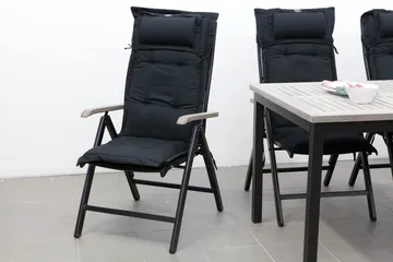 Positionsdyna Canyon med nackkudde Fritab Dark grey - Products - Utemöbler & utemiljö - Dynor - Positionsdynor