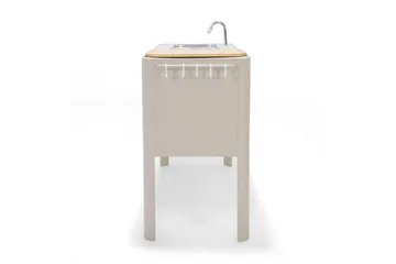 Portals Utekök 174 cm - Vit/trä - Products - Utemöbler & utemiljö - Grill & utekök - Utekök - Kompletta utekök