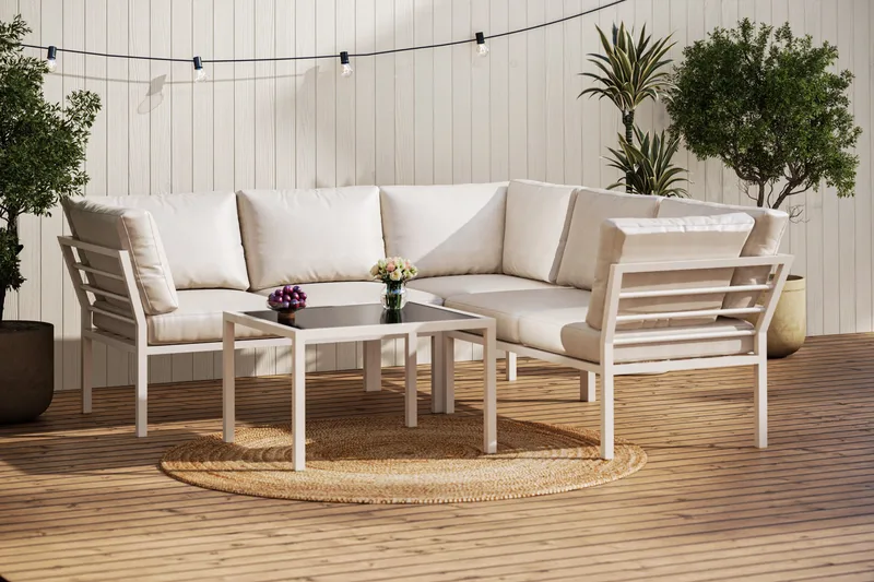 Ariany Soffgrupp Utomhus  5-sits - Beige - Products - Utemöbler & utemiljö - Loungemöbler - Loungeset & loungegrupp