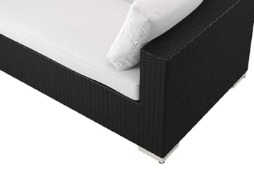 Bahamas L-formad utesoffa höger, 7-sits med bord och hylla - Svart - Products - Utemöbler & utemiljö - Loungemöbler - Loungeset & loungegrupp