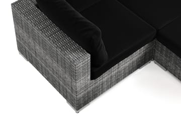 Bahamas U-formad utomhus loungegrupp 8-sits med vändbar divan och bord - Grå - Products - Utemöbler & utemiljö - Loungemöbler - Loungeset & loungegrupp