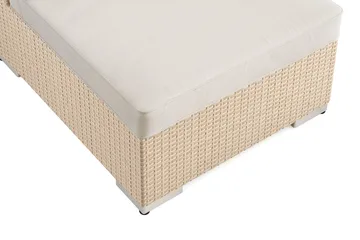 Bahamas U-formad utomhus loungegrupp 8-sits med vändbar divan och bord med hylla - Beige - Products - Utemöbler & utemiljö - Loungemöbler - Loungeset & loungegrupp