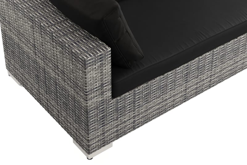 Bahamas utomhus divansoffa 5-sits med vändbar divan och bord - Grå - Products - Utemöbler & utemiljö - Loungemöbler - Loungeset & loungegrupp