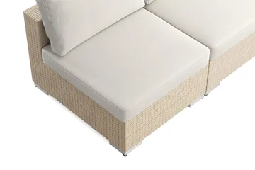 Bahamas utomhus hörnsoffa 5-sits vändbar med öppet avslut och bord - Beige - Products - Utemöbler & utemiljö - Loungemöbler - Loungeset & loungegrupp