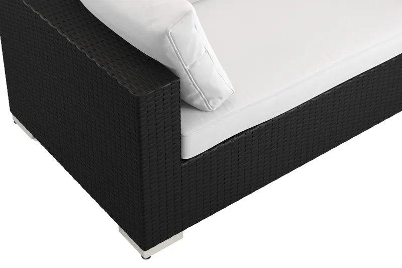 Bahamas utomhus L-soffa höger 7-sits med fåtölj och bord - Svart - Products - Utemöbler & utemiljö - Loungemöbler - Loungeset & loungegrupp