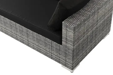 Bahamas utomhus L-soffa vänster 7-sits med fåtölj och bord med hylla - Grå - Products - Utemöbler & utemiljö - Loungemöbler - Loungeset & loungegrupp