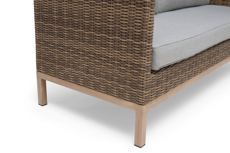 Hillerstorp Fyrsnäs 3-Sits Utesoffa - Grå|Brun - Products - Utemöbler & utemiljö - Loungemöbler - Loungesoffor
