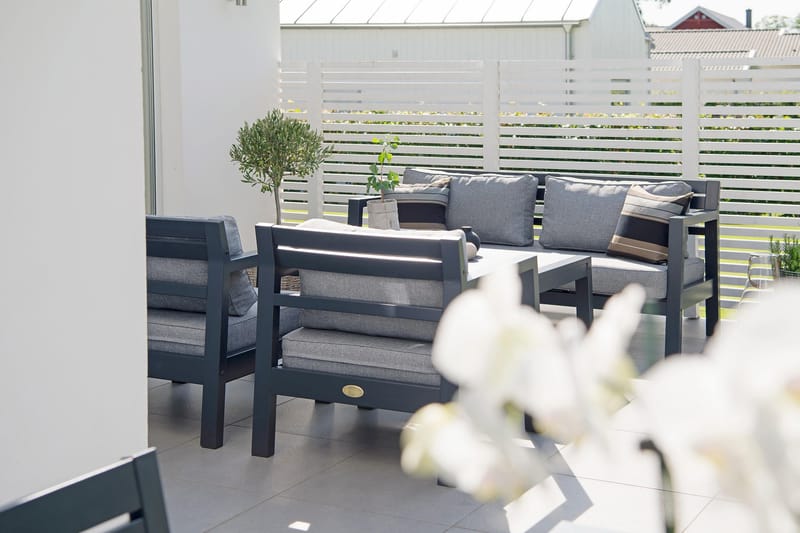 Hillerstorp Utestoltö Lounge Utefåtölj - Grå/svart - Products - Utemöbler & utemiljö - Loungemöbler - Loungestol utomhus