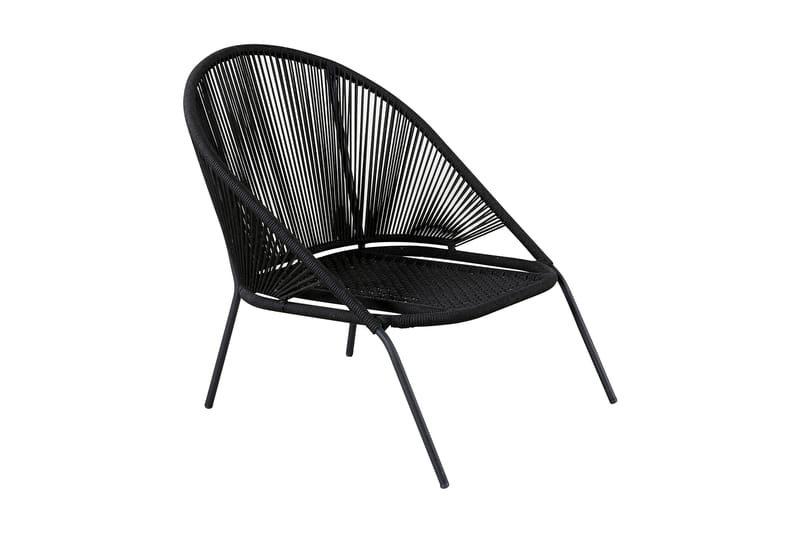 Lindos Utefåtölj Svart - Venture Home - Products - Utemöbler & utemiljö - Loungemöbler - Loungestol utomhus