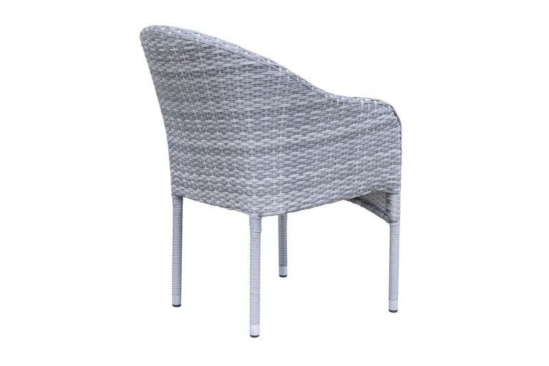 Thor loungestol utomhus i konstrotting med blå sittdyna - Grå - Products - Utemöbler & utemiljö - Loungemöbler - Loungestol utomhus