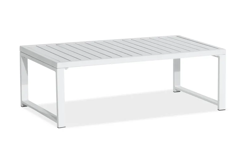 Tunis Loungegrupp Utomhus - 4-sits Loungeset Utemöbler för Uteplats - Vit / Gråa dynor - Products - Utemöbler & utemiljö - Loungemöbler - Loungeset & loungegrupp