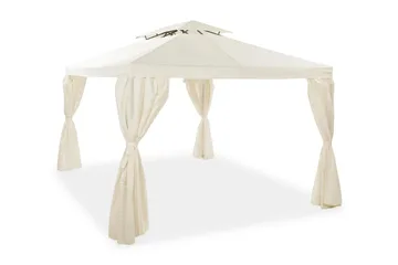 Bermuda Väggar till Paviljong 3x4 m - Beige/Vit - Products - Utemöbler & utemiljö - Solskydd - Paviljong - Paviljongvägg