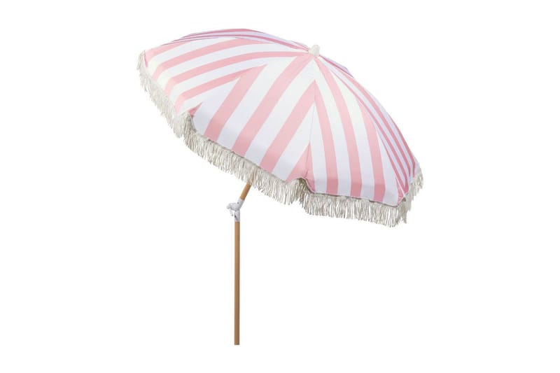 Teulon Parasoll 150 cm - Rosa/Vit/Ljusbrun - Products - Utemöbler & utemiljö - Solskydd - Parasoll
